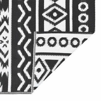 Outdoor Rug ARAKIL Black 120x180 cm PP