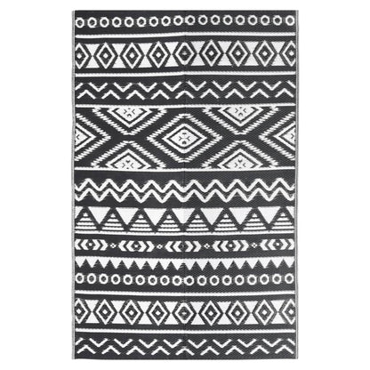 Outdoor Rug ARAKIL Black 140x200 cm PP
