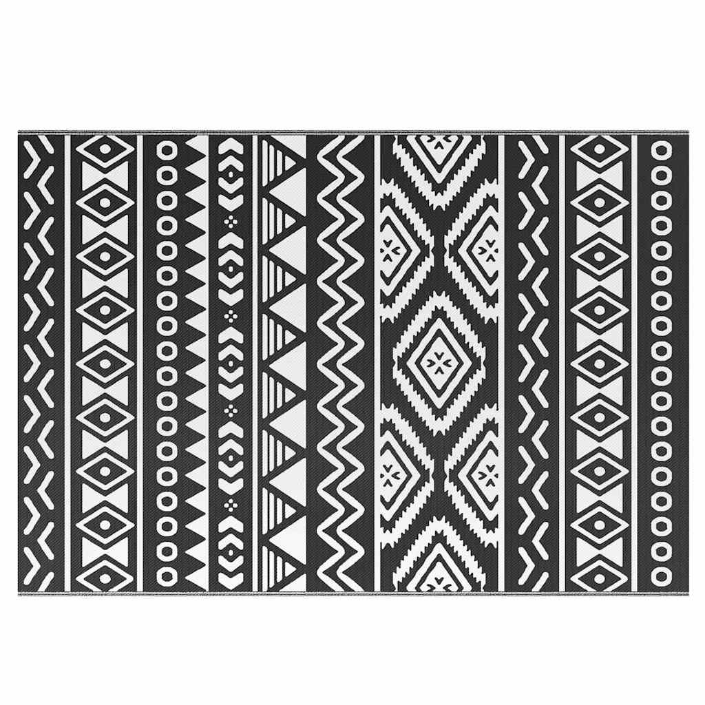 Outdoor Rug ARAKIL Black 160x230 cm PP