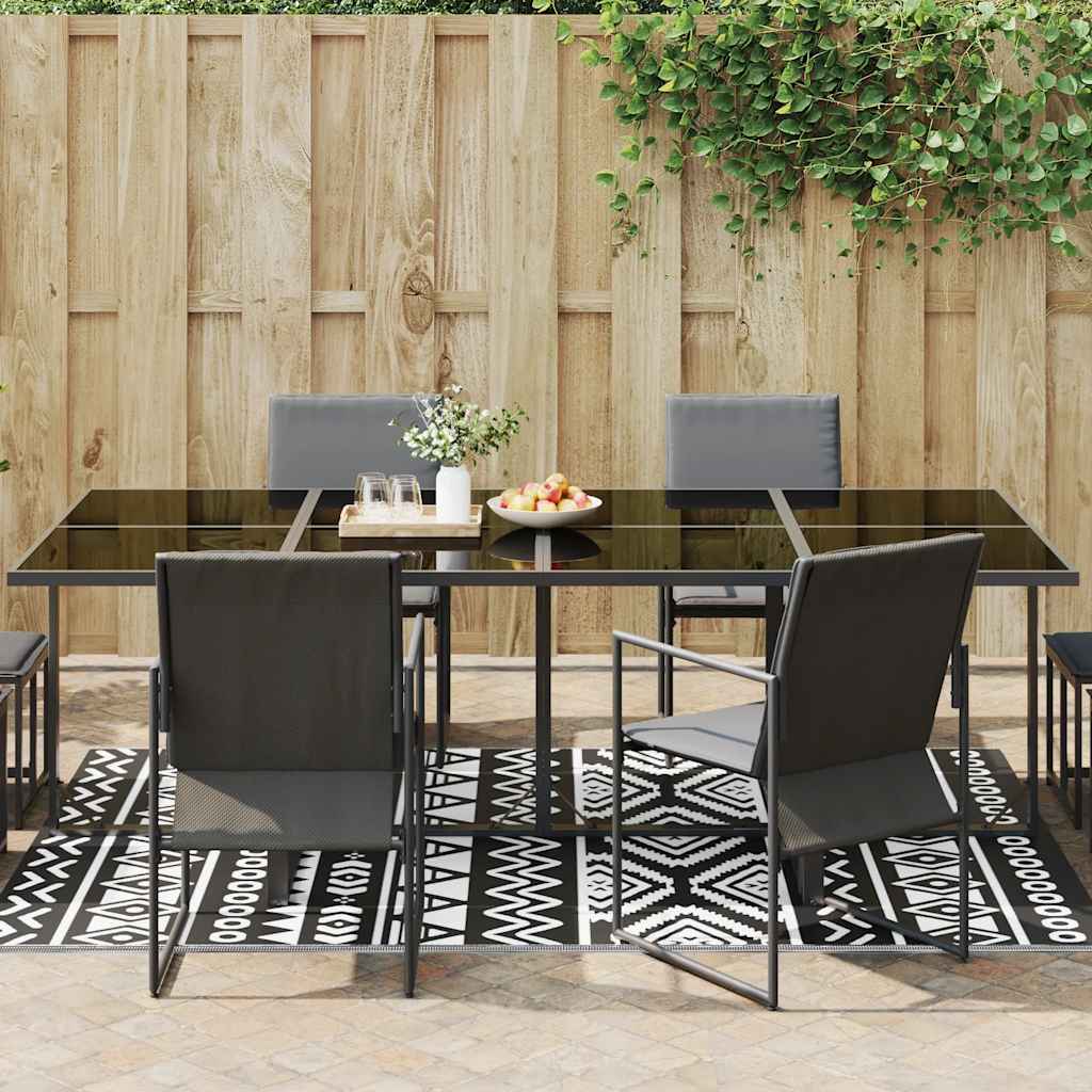 Outdoor Rug ARAKIL Black 160x230 cm PP
