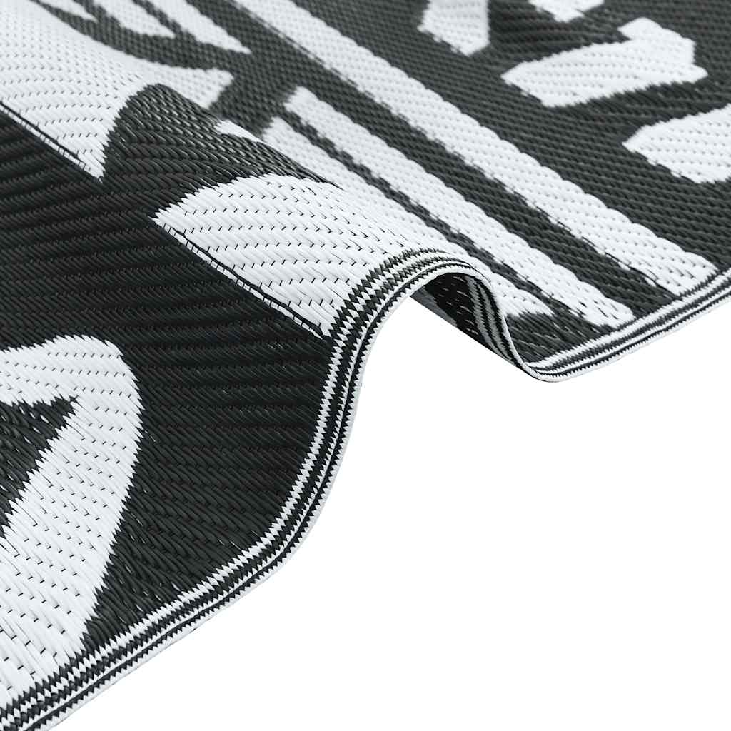 Outdoor Rug ARAKIL Black 160x230 cm PP