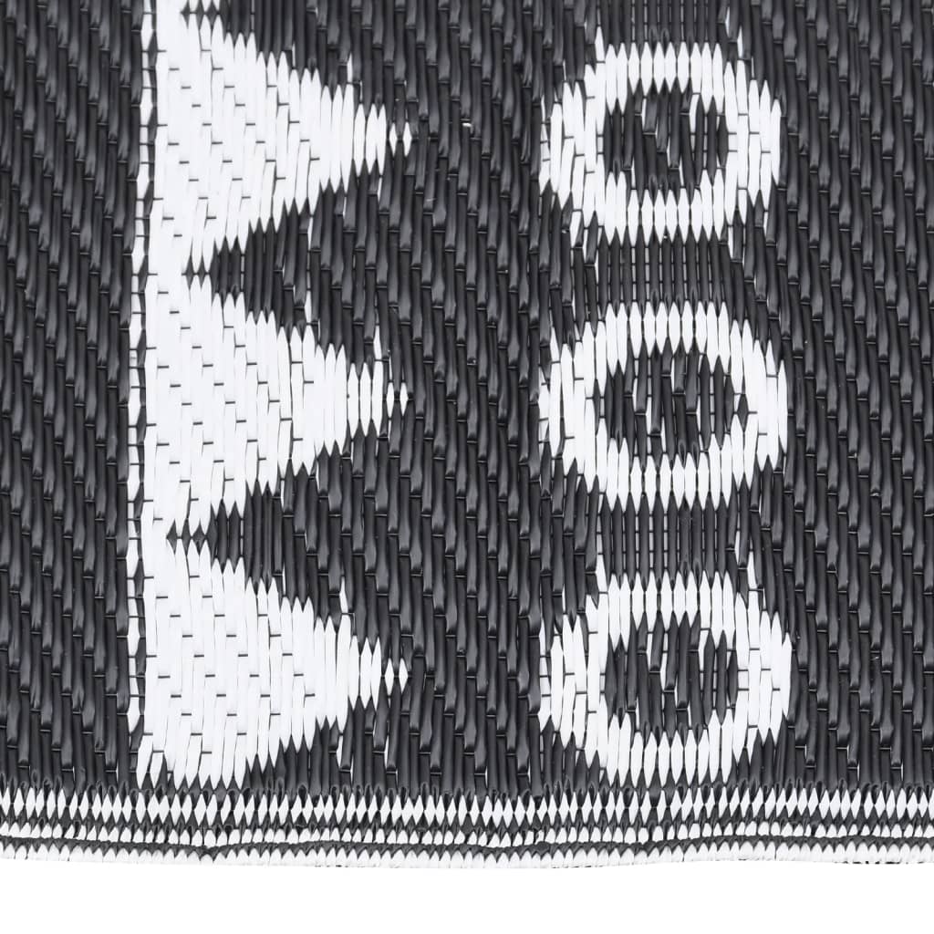 Outdoor Rug ARAKIL Black 190x290 cm PP