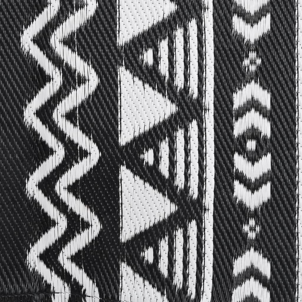 Outdoor Rug ARAKIL Black 190x290 cm PP