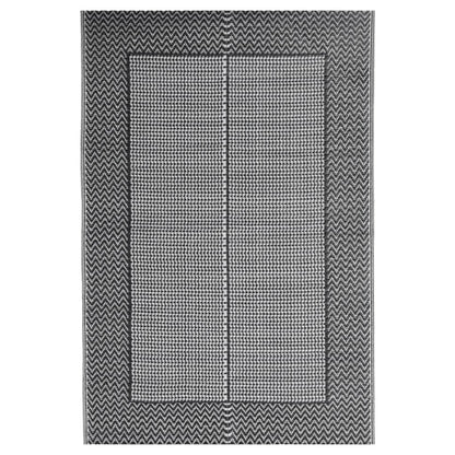 Outdoor Rug ARAKIL Black 140x200 cm PP