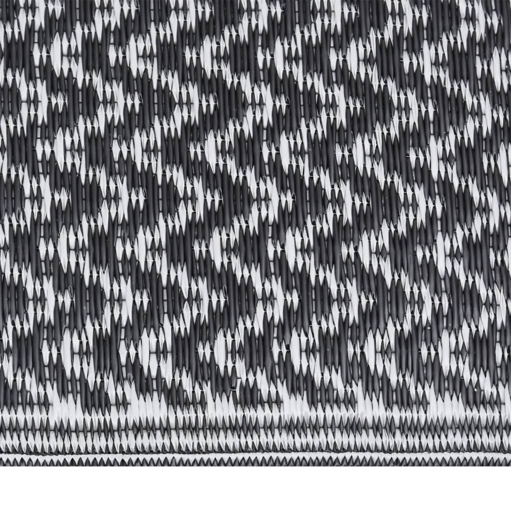Outdoor Rug ARAKIL Black 140x200 cm PP