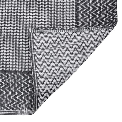 Outdoor Rug ARAKIL Black 140x200 cm PP