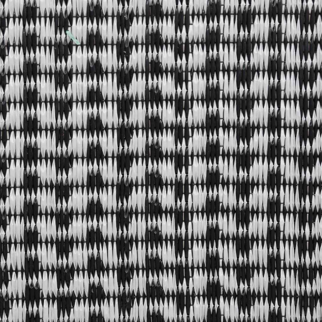 Outdoor Rug ARAKIL Black 140x200 cm PP