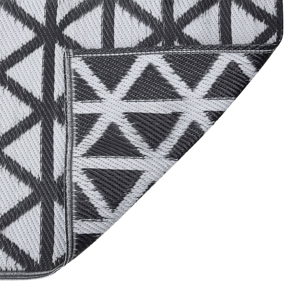 Outdoor Rug ARAKIL Black 80x250 cm PP