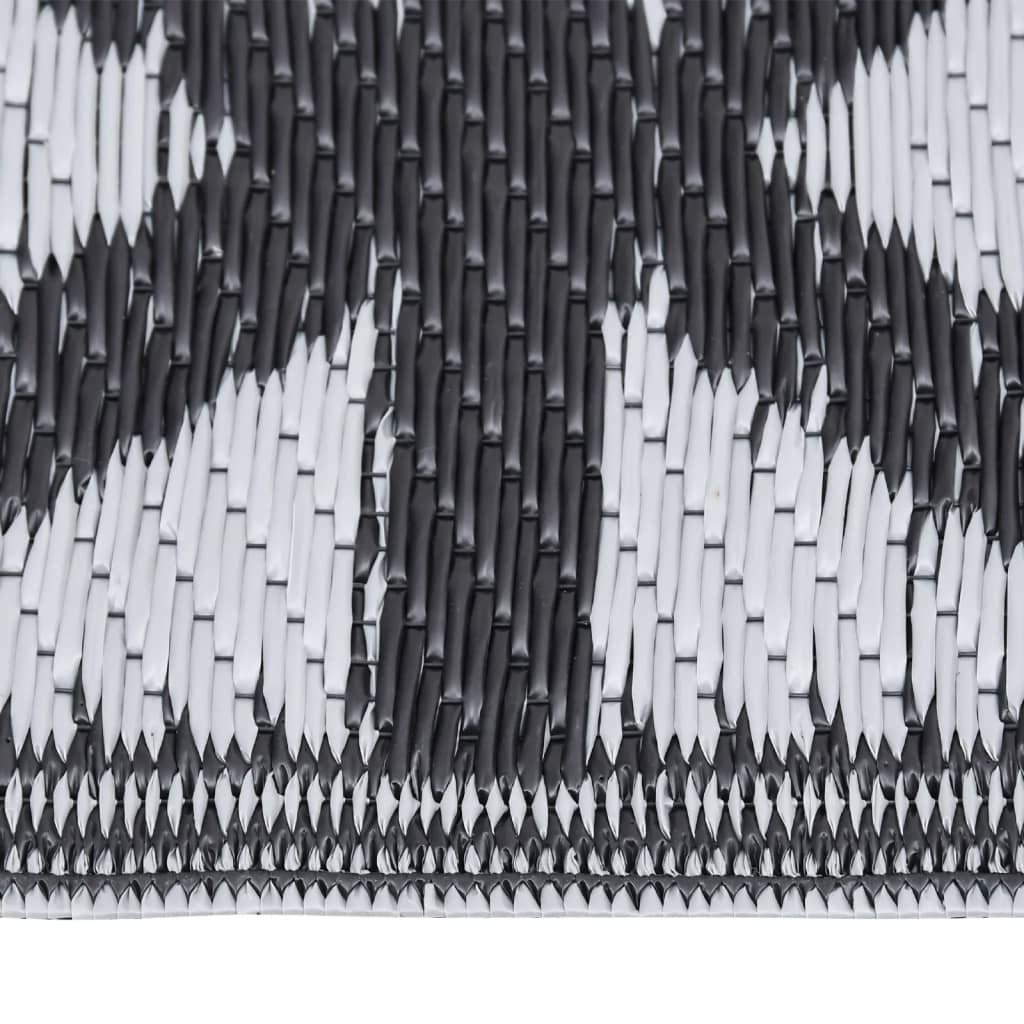 Outdoor Rug ARAKIL Black 140x200 cm PP