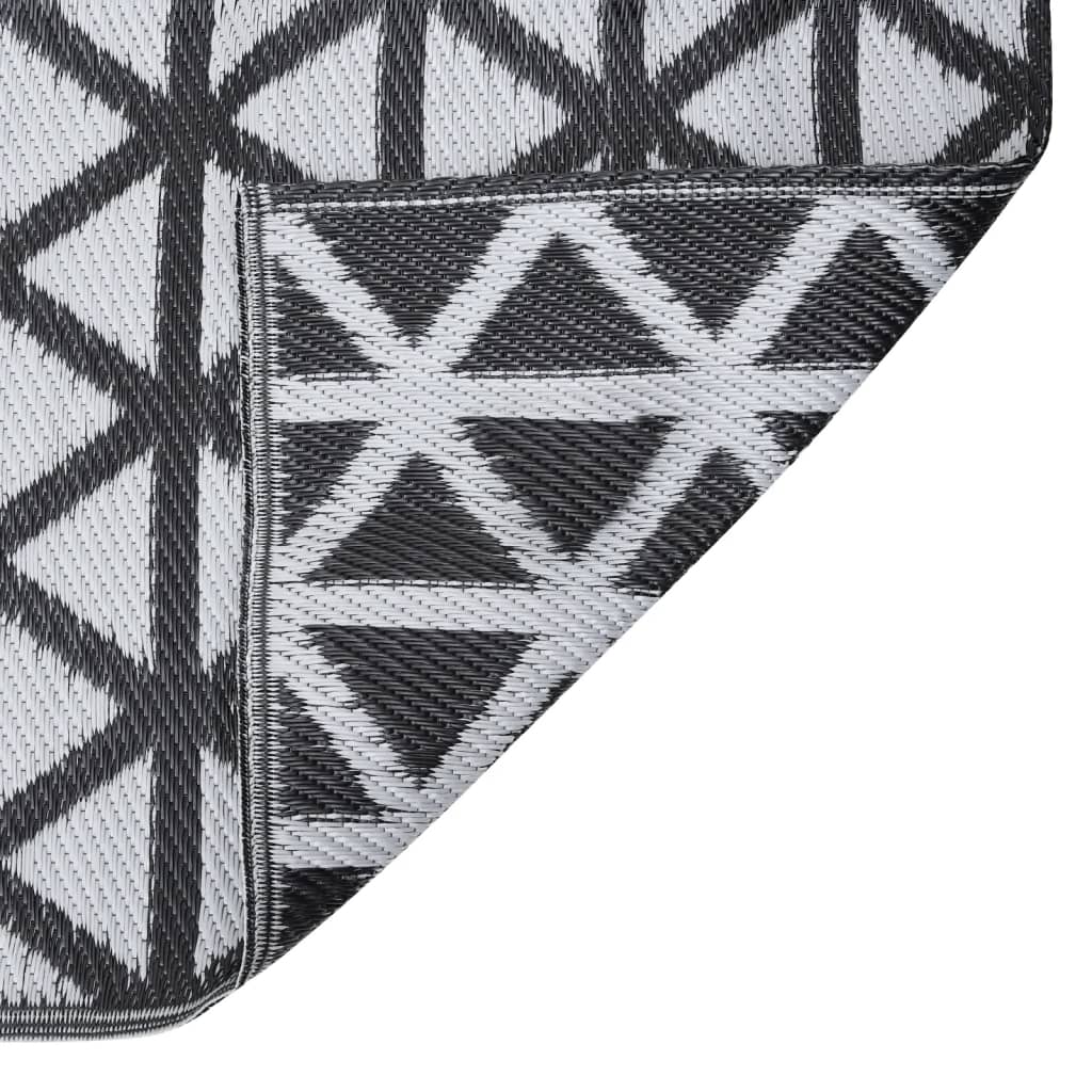 Outdoor Rug ARAKIL Black 140x200 cm PP
