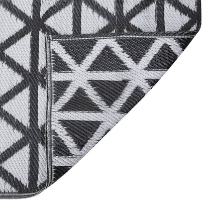 Outdoor Rug ARAKIL Black 140x200 cm PP