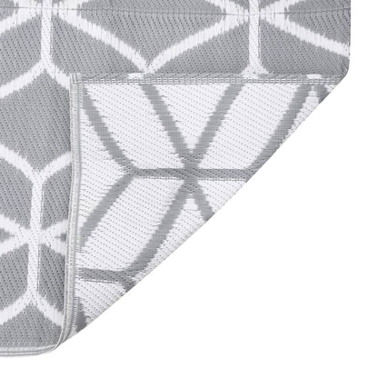 Outdoor Rug ARAKIL Grey 80x250 cm PP