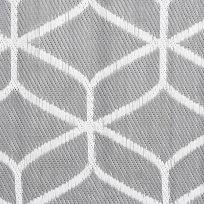Outdoor Rug ARAKIL Grey 80x250 cm PP
