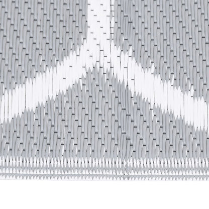 Outdoor Rug ARAKIL Grey 140x200 cm PP