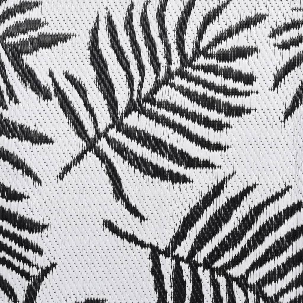 Outdoor Rug ARAKIL Black 80x250 cm PP