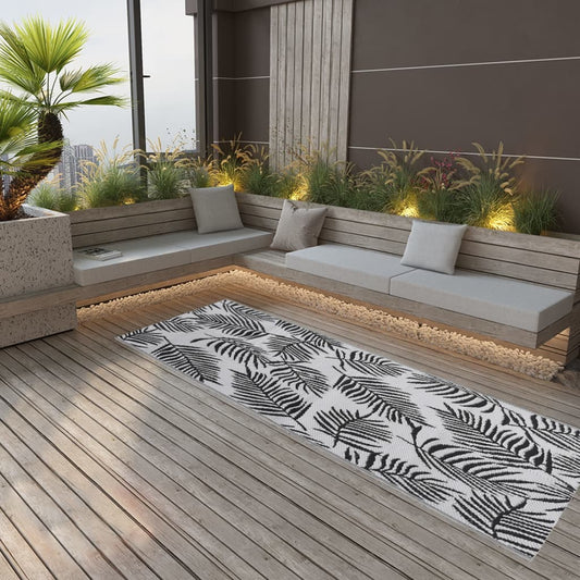 Outdoor Rug ARAKIL Black 80x250 cm PP