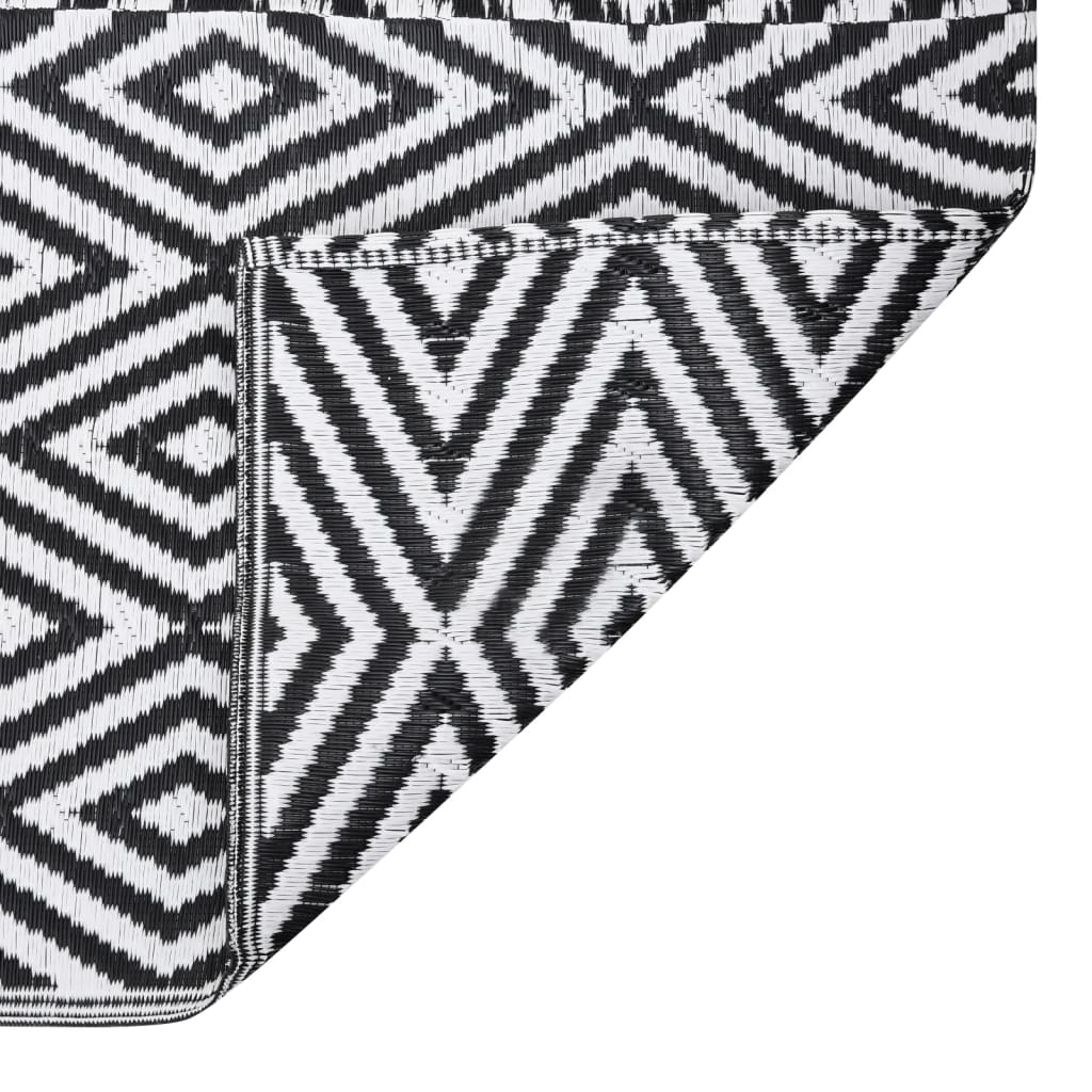 Outdoor Rug ARAKIL Black 80x250 cm PP