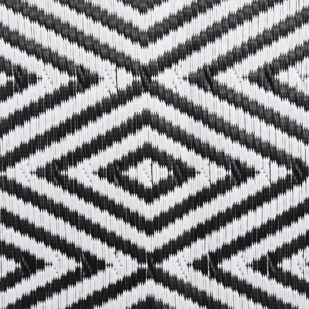 Outdoor Rug ARAKIL Black 80x250 cm PP