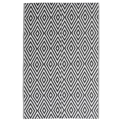 Outdoor Rug ARAKIL Black 140x200 cm PP