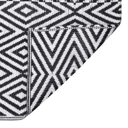 Outdoor Rug ARAKIL Black 140x200 cm PP