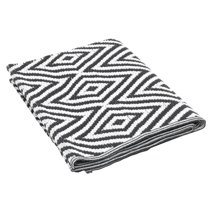 Outdoor Rug ARAKIL Black 140x200 cm PP