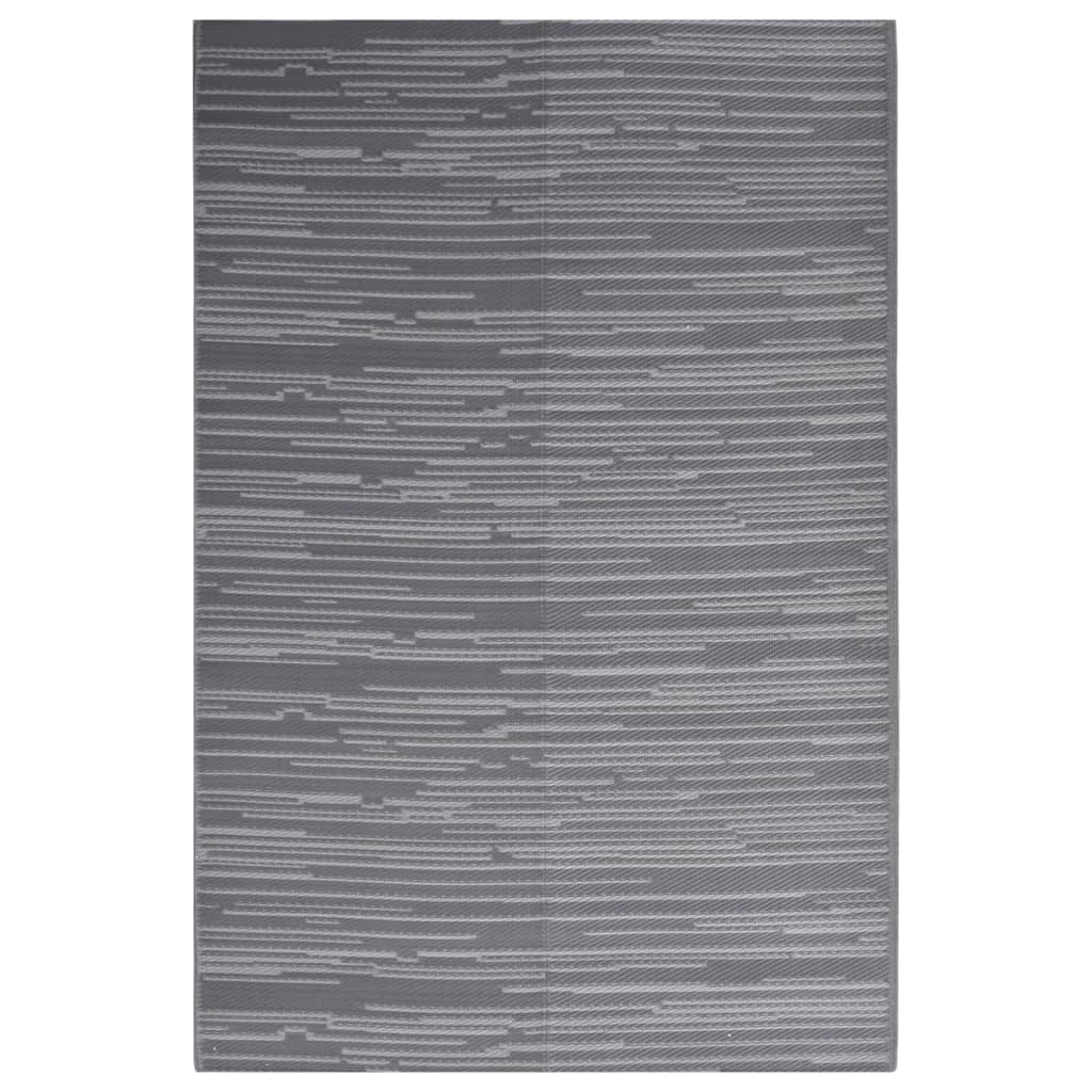 Outdoor Rug ARAKIL Anthracite 140x200 cm PP
