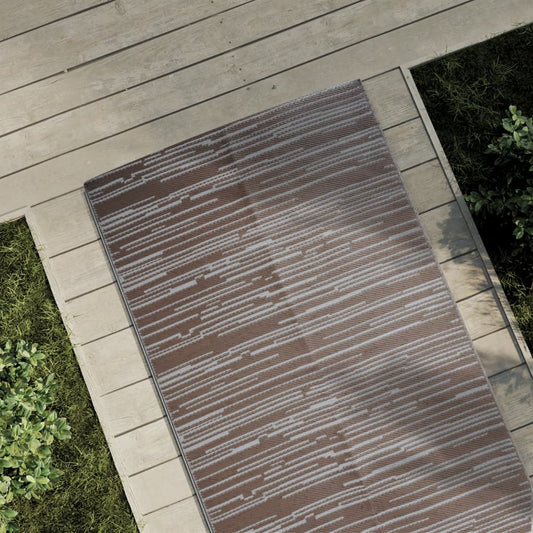 Outdoor Carpet ARAKIL Brown 80x250 cm PP