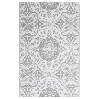 Outdoor Rug ARAKIL Light grey 140x200 cm PP