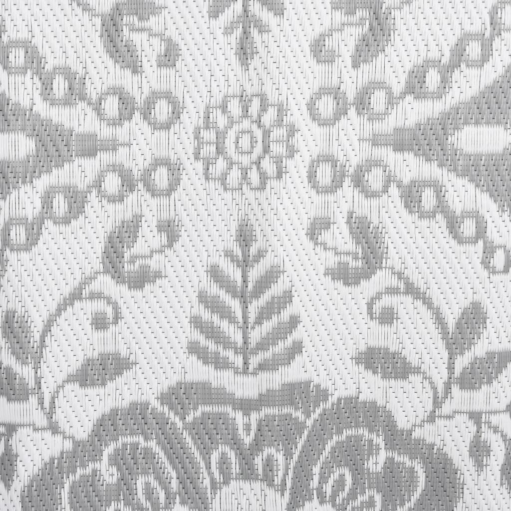 Outdoor Rug ARAKIL Light grey 140x200 cm PP