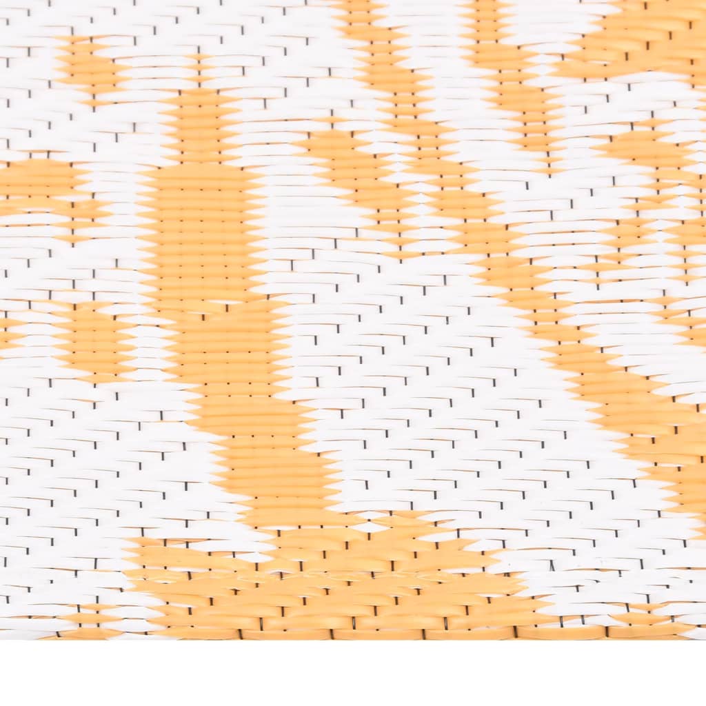 Outdoor Rug ARAKIL Yellow 140x200 cm PP