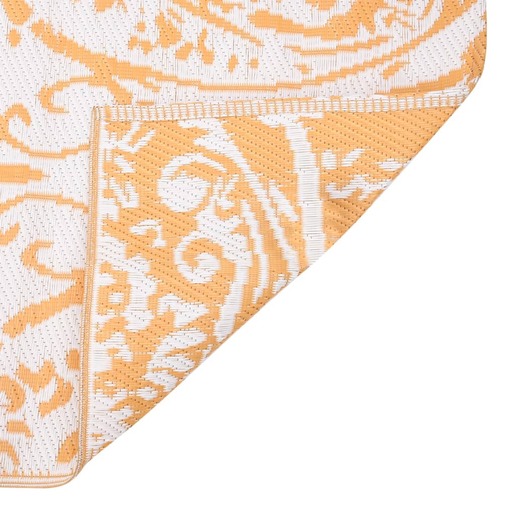 Outdoor Rug ARAKIL Yellow 140x200 cm PP