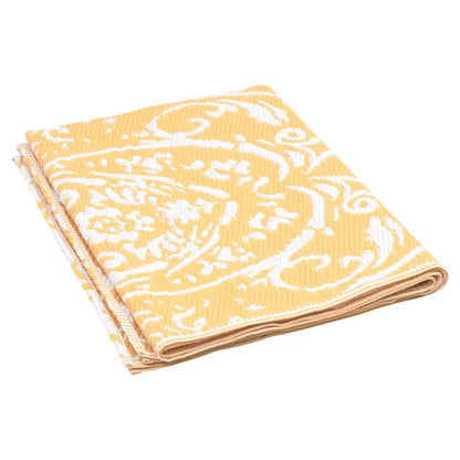 Outdoor Rug ARAKIL Yellow 140x200 cm PP