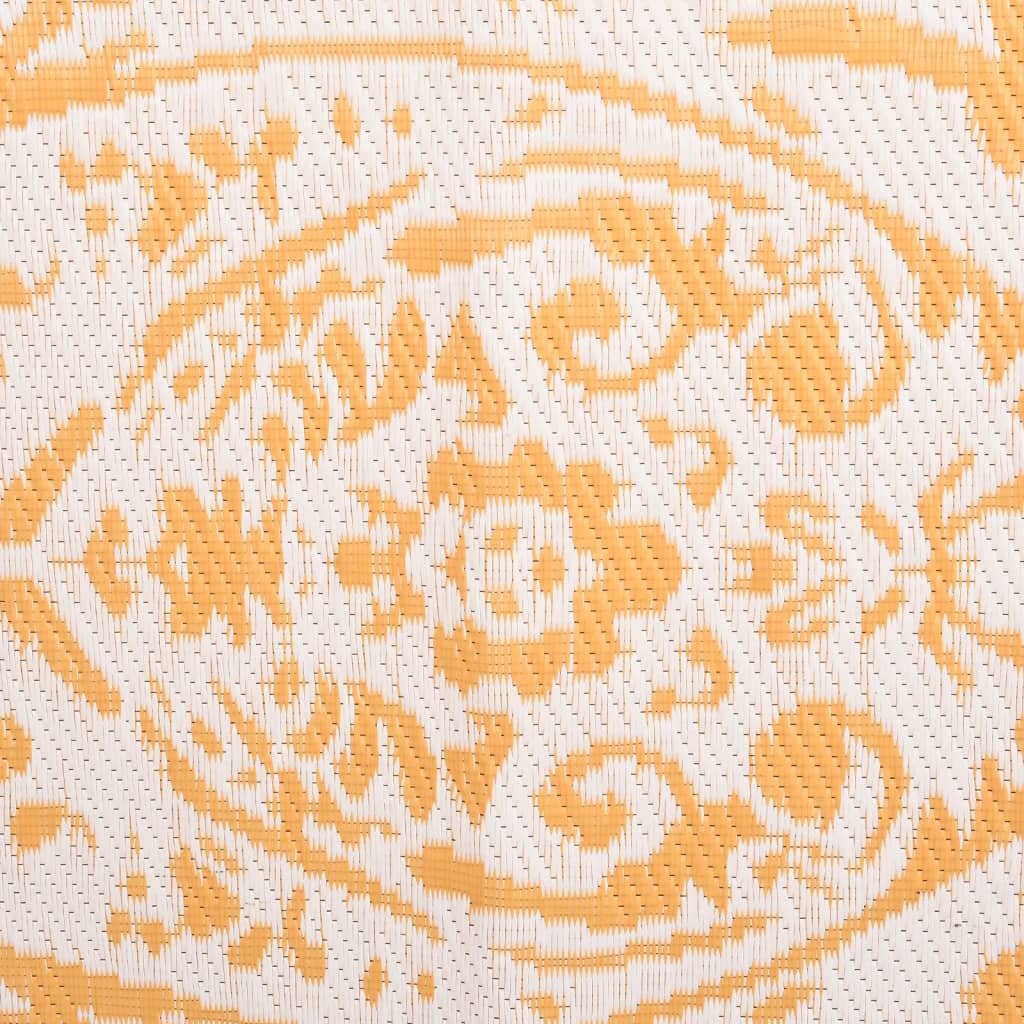 Outdoor Rug ARAKIL Yellow 140x200 cm PP
