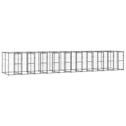 Outdoor Dog Kennel Steel 24.2 m²