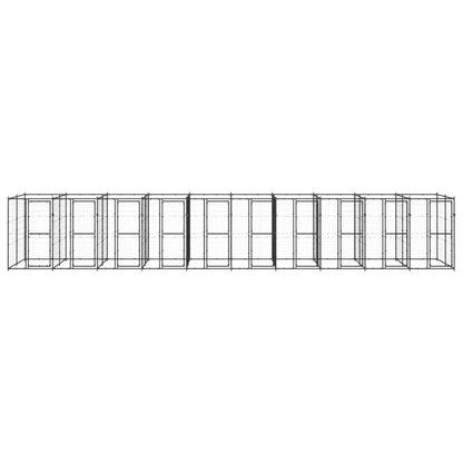 Outdoor Dog Kennel Steel 24.2 m²