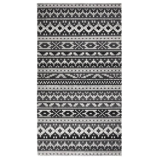 Outdoor Rug Flatweave 115x170 cm Dark Gery