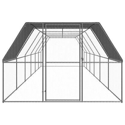 Outdoor Chicken Cage 3x12x2 m Galvanised Steel
