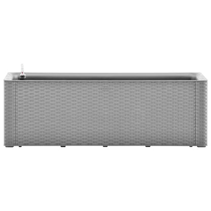 Garden Raised Bed with Self Watering System Grey 100x43x33 cm