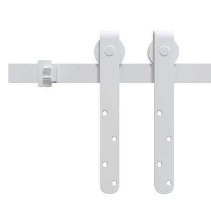 Mini Sliding Cabinet Door Kit Carbon Steel White 200 cm