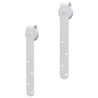 Mini Sliding Cabinet Door Kit Carbon Steel White 200 cm
