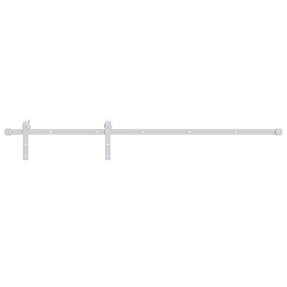 Sliding Door Hardware Kit 183 cm Steel White