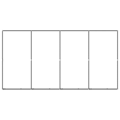 Outdoor Dog Kennel Steel 7.37 m²