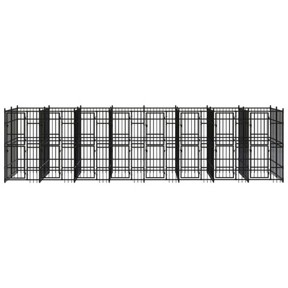 Outdoor Dog Kennel Steel 14.75 m²