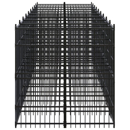 Outdoor Dog Kennel Steel 16.59 m²