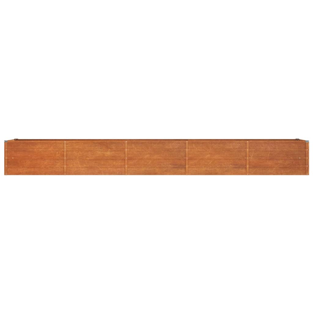 Garden Raised Bed Rusty 400x80x45 cm Corten Steel