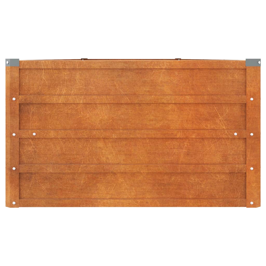 Garden Raised Bed Rusty 400x80x45 cm Corten Steel