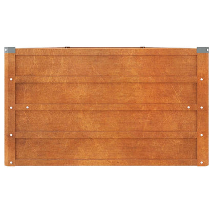 Garden Raised Bed Rusty 400x80x45 cm Corten Steel