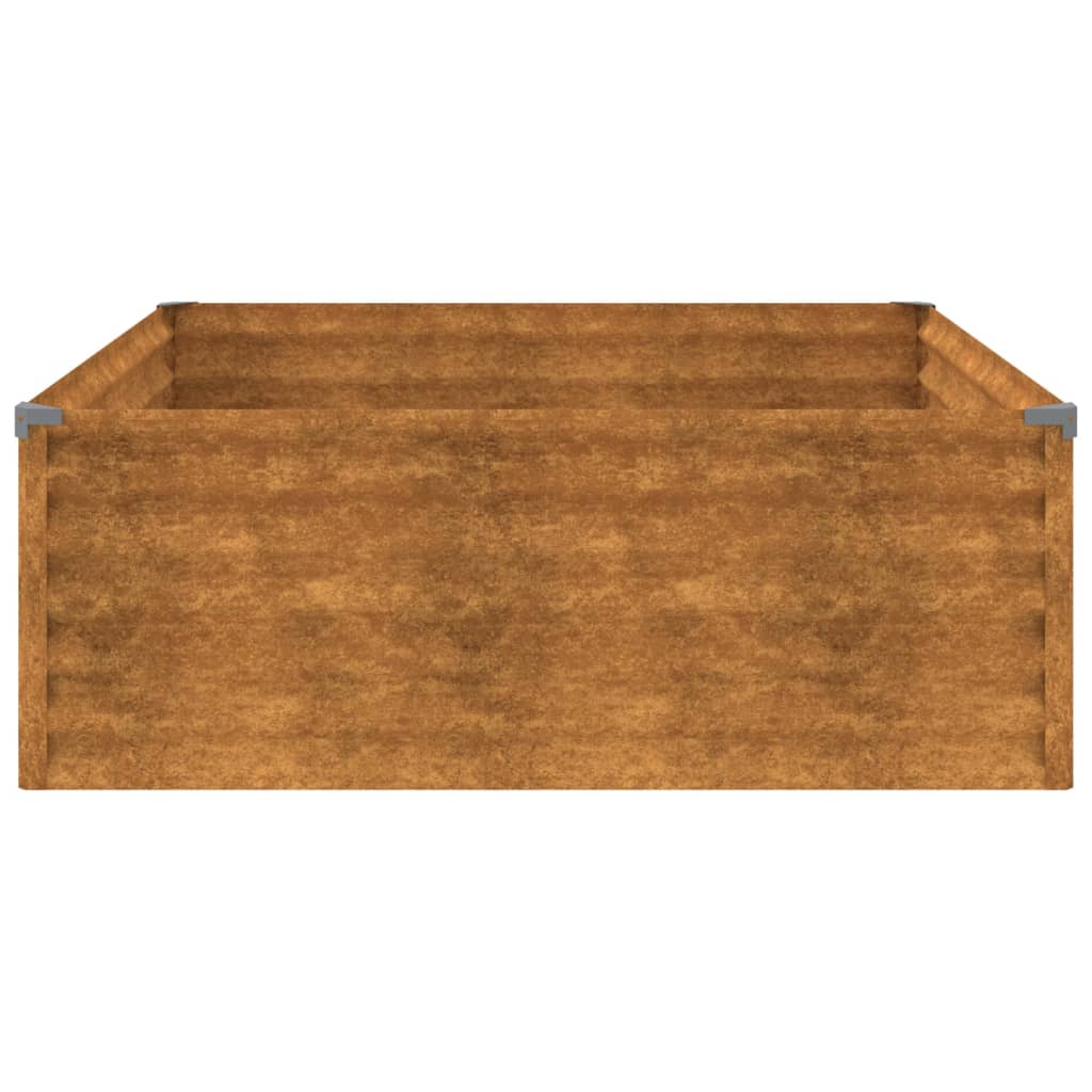 Garden Raised Bed 100x100x36 cm Corten Steel