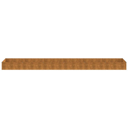 Garden Raised Bed 579x100x36 cm Corten Steel