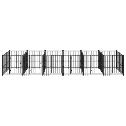 Outdoor Dog Kennel Steel 11.26 m²